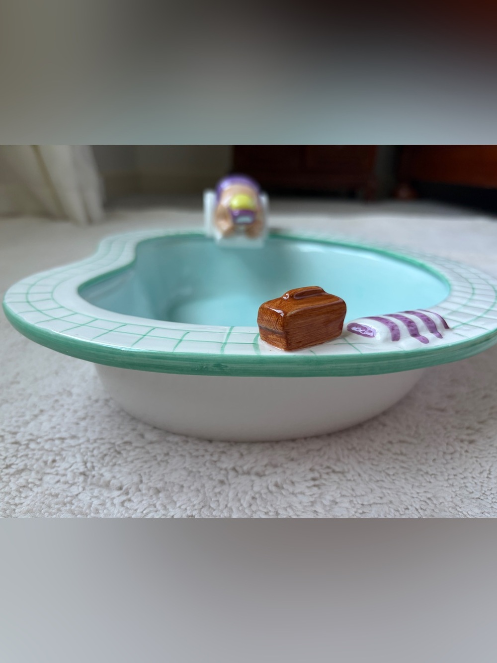 Vintage 1995 Lotus Pool Chip and Dip Bowl Set - Picture 8 of 16